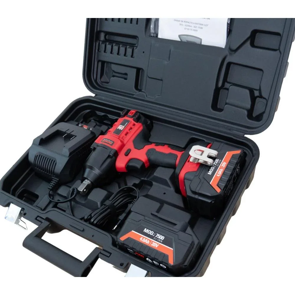 Chave de Impacto 1/2" 62KGF a Bateria 20V Brushless – Sigma-Sgt-7500