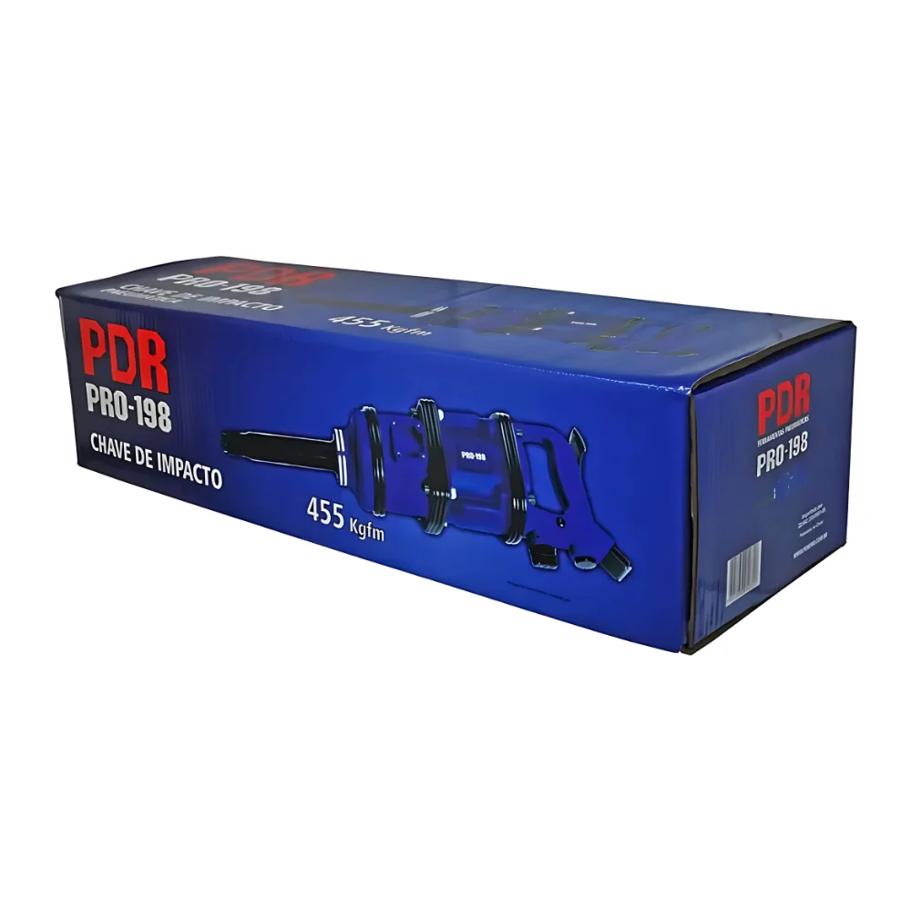 Chave De Impacto Pneumática 1Pol Longa 455 Kgfm - Pdr