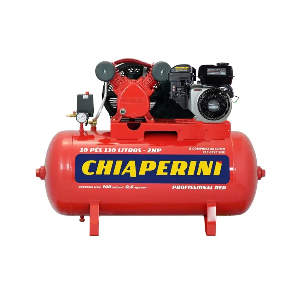 Compressor de ar 10 Pcm 110 Litros Com Motor de 7HP - Chiaperini Red