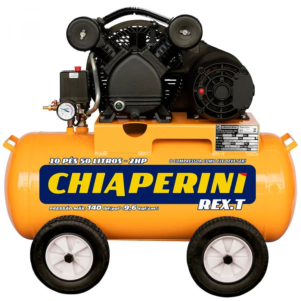 Compressor de Ar 10 Pcm 2Hp 50L 140Lbs 127/220V - Chiaperini-409509