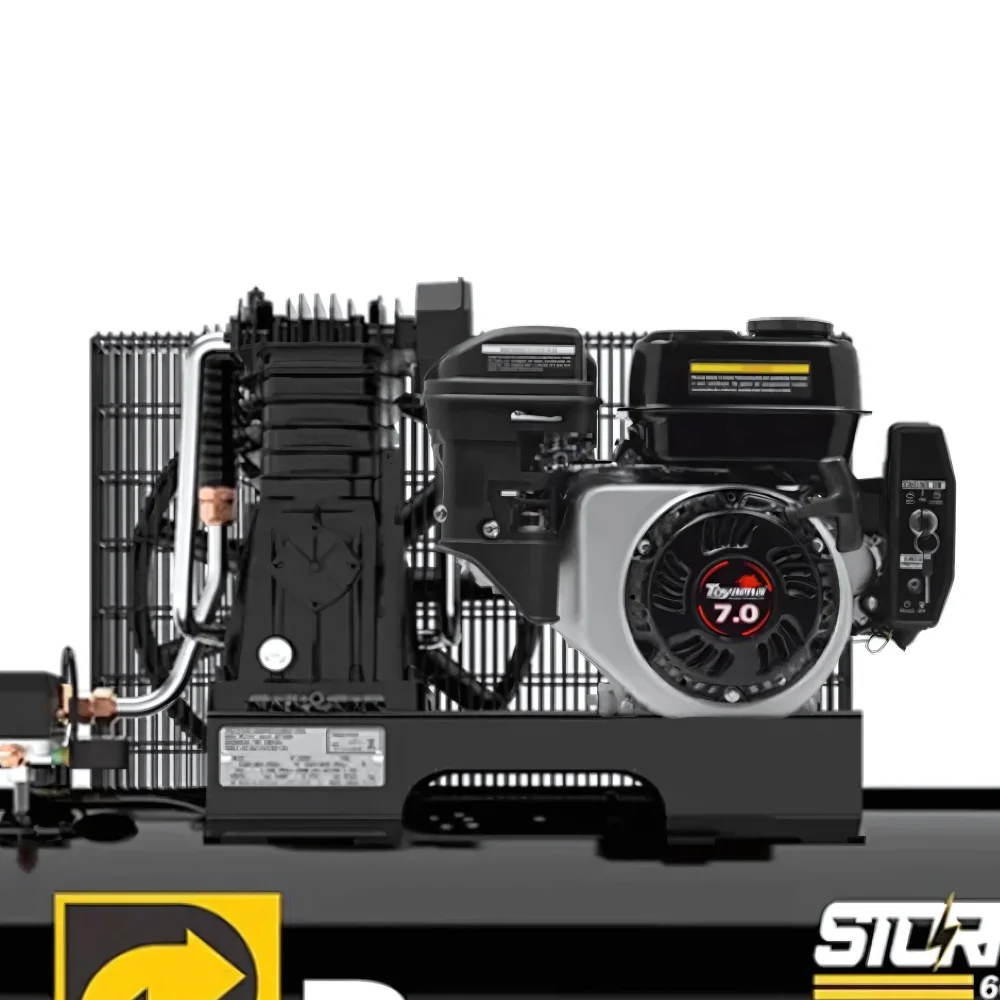 Compressor de Ar 20 Pcm 140PSI 200 Litros à Gasolina 7Hp com Partida Elétrica - Pressure