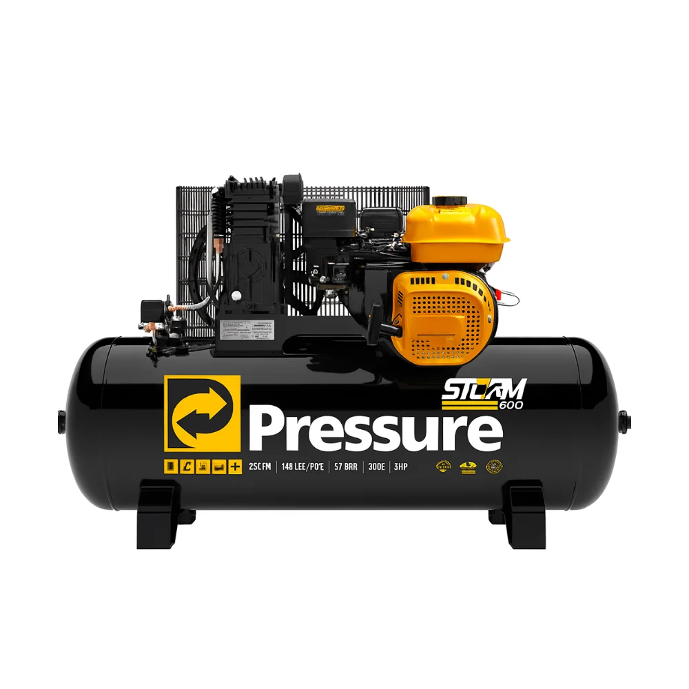 Compressor de Ar 20 Pcm 200 Litros com Motor 7HP ZMax - Pressure Storm 600