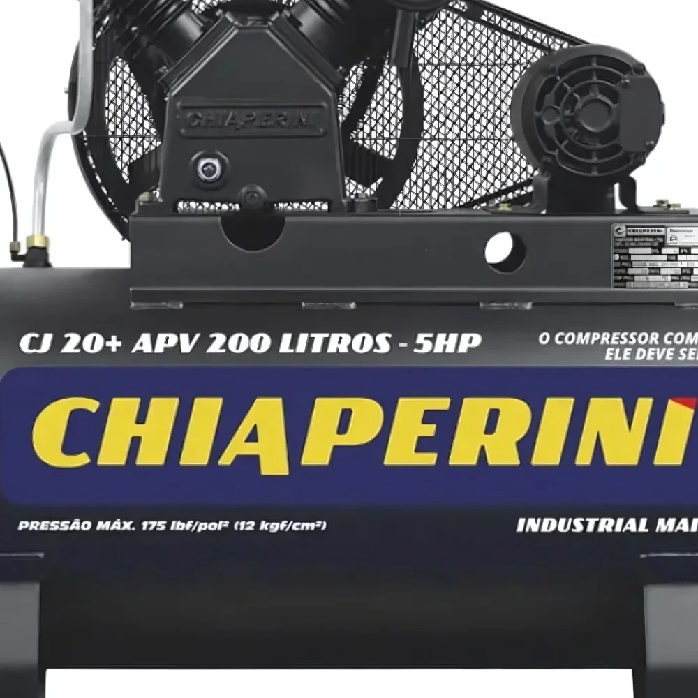 Compressor de Ar 20PCM 200L 175PSI 5HP Monofásico 220/380V – Chiaperini-000026068