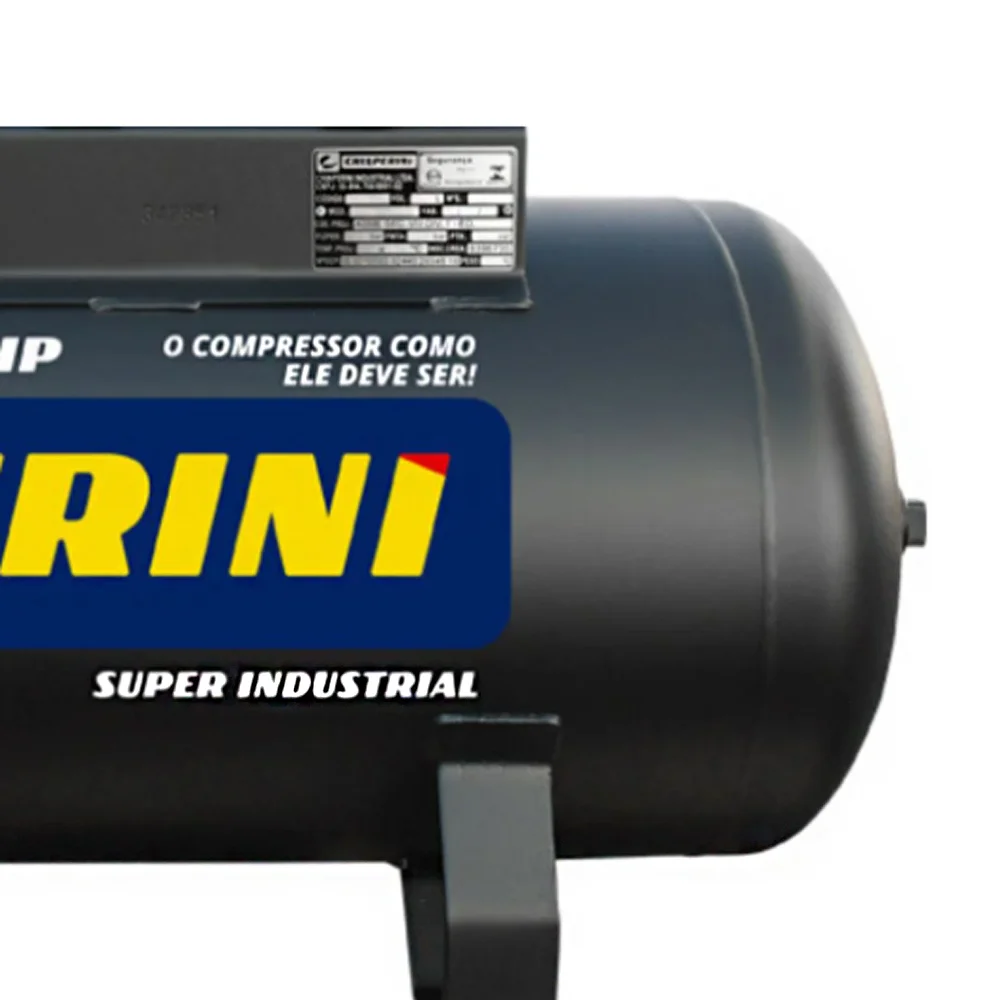 Compressor de Ar 30 Pcm 250 Litros 175PSI 7,5 HP 220/380V Trifásico - Chiaperini-8975701079