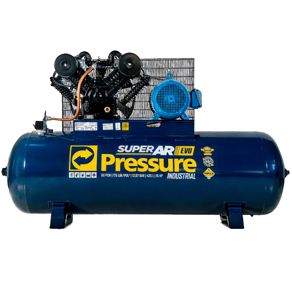 Compressor de Ar 60 PCM EVO 425L 15HP Trifásico - Pressure-8975701374