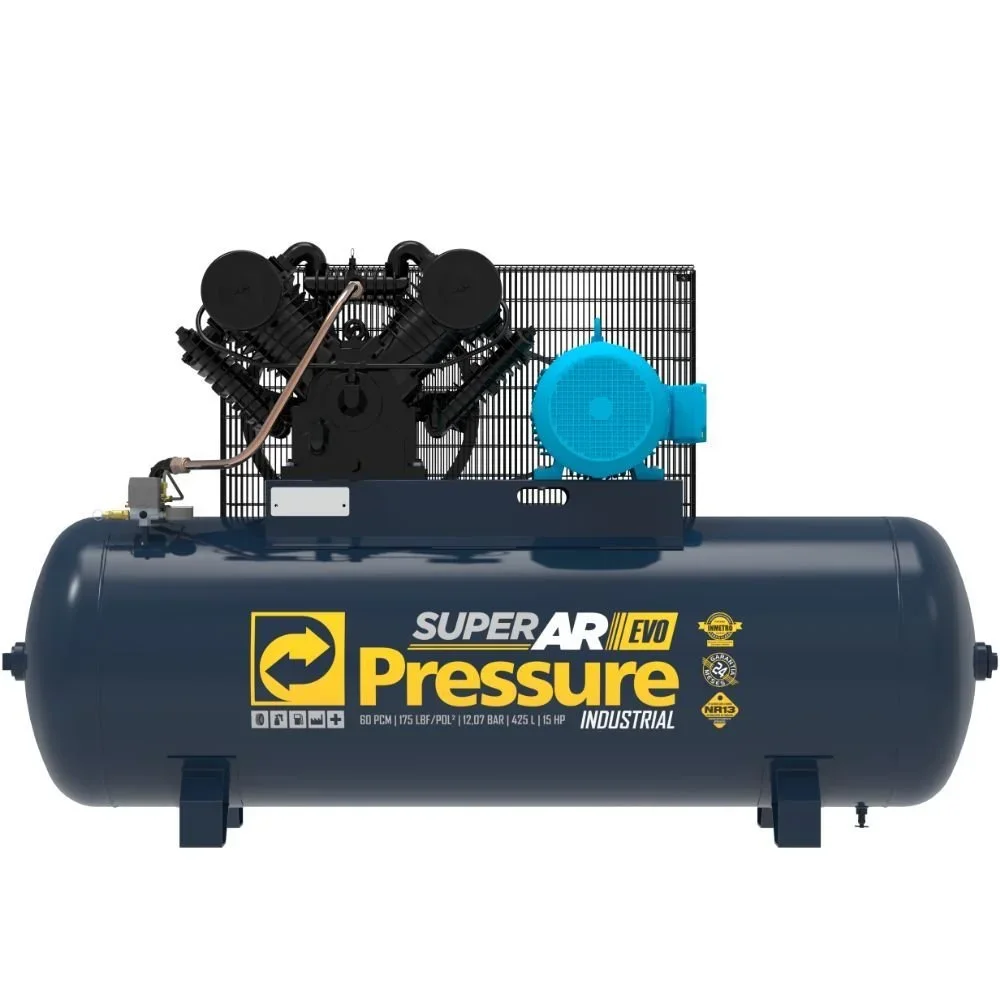 Compressor de Ar 60 PCM EVO 425L 15HP Trifásico - Pressure-8975701374