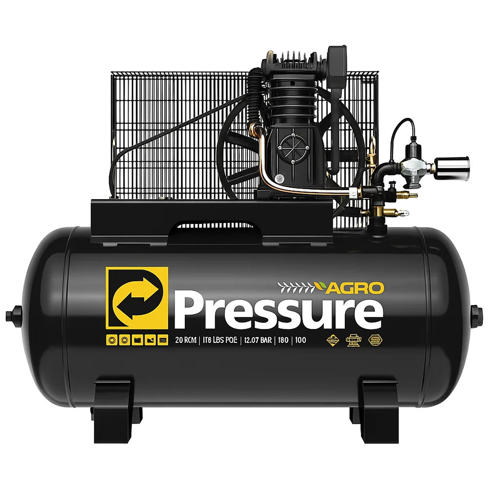 Compressor de Ar Agro 20pcm 160L Sem Motor - Pressure-8975701356