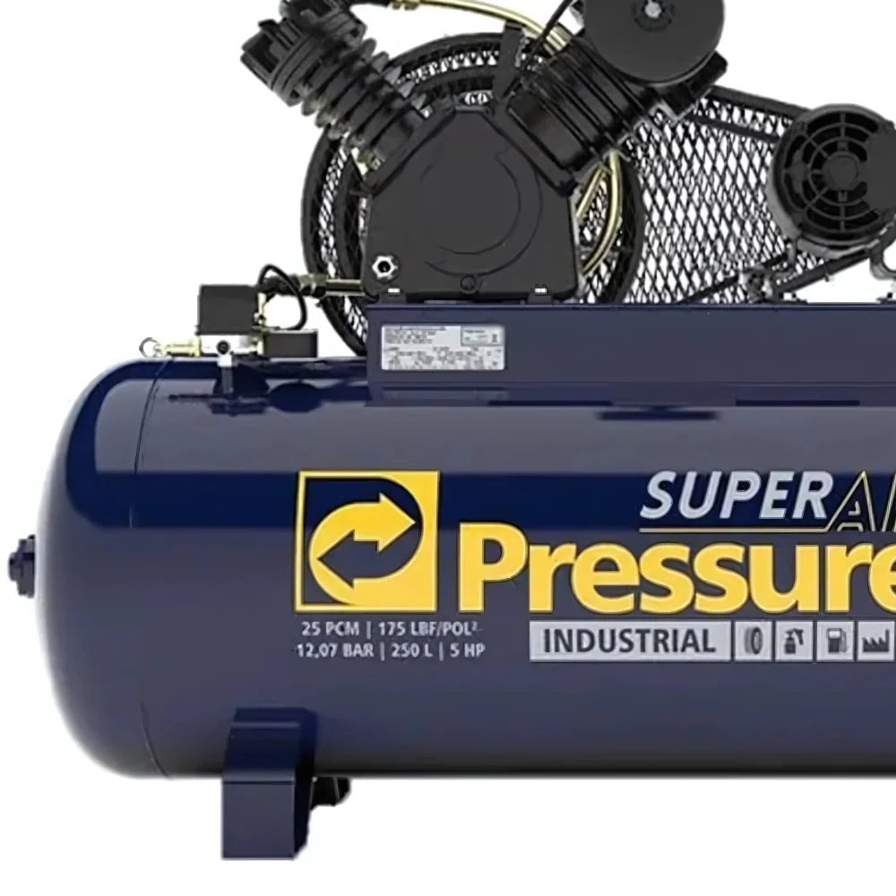 Compressor de ar alta pressão 25 pcm 250 litros trifásico 220V/380v – Pressure-8975701075