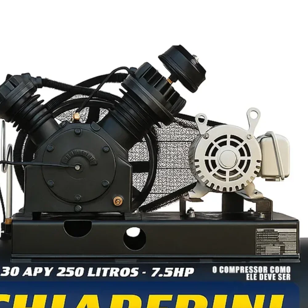 Compressor de Ar Alta Pressão CJ 30 Pés 250L 7.5CV Trifásico 220/380V -  CHIAPERINI