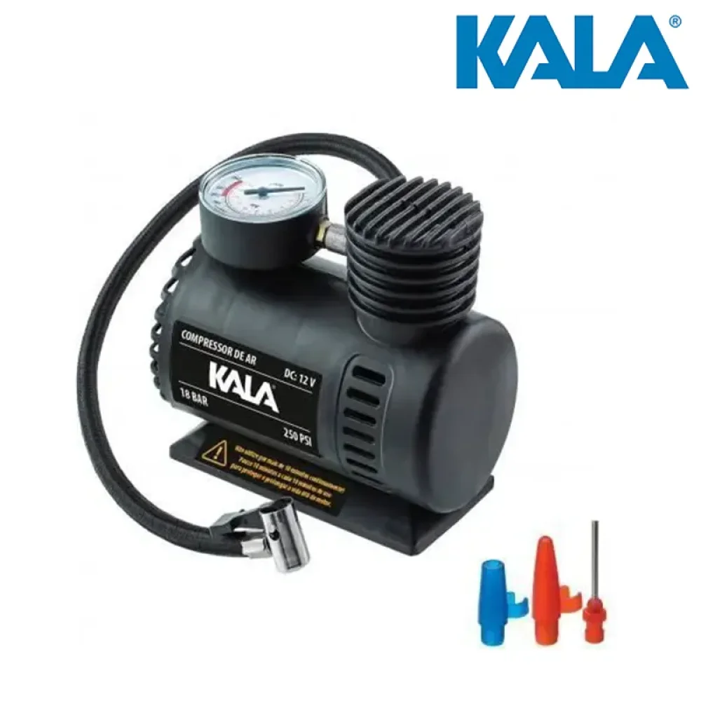 Compressor de Ar Compacto 12V 250 PSI – Kala-972940