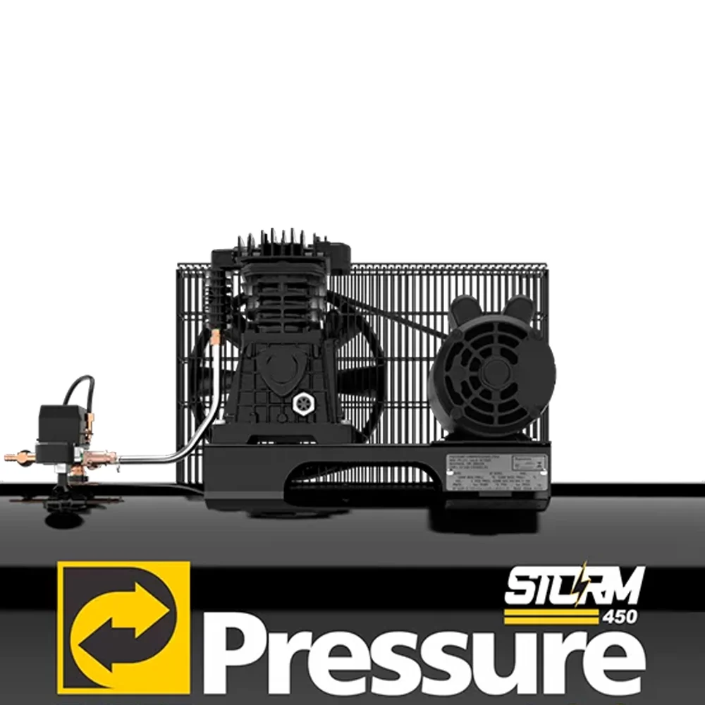 Compressor de Ar 15/175  Storm 450 15 Pés 175 Litros 110/220V Mono - Pressure-8975703012