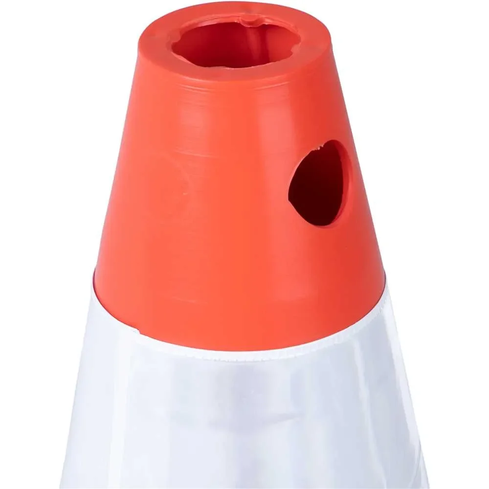 Cone de Sinalização 50 cm Flexível PVC Branco e Laranja – Vonder-7029005500