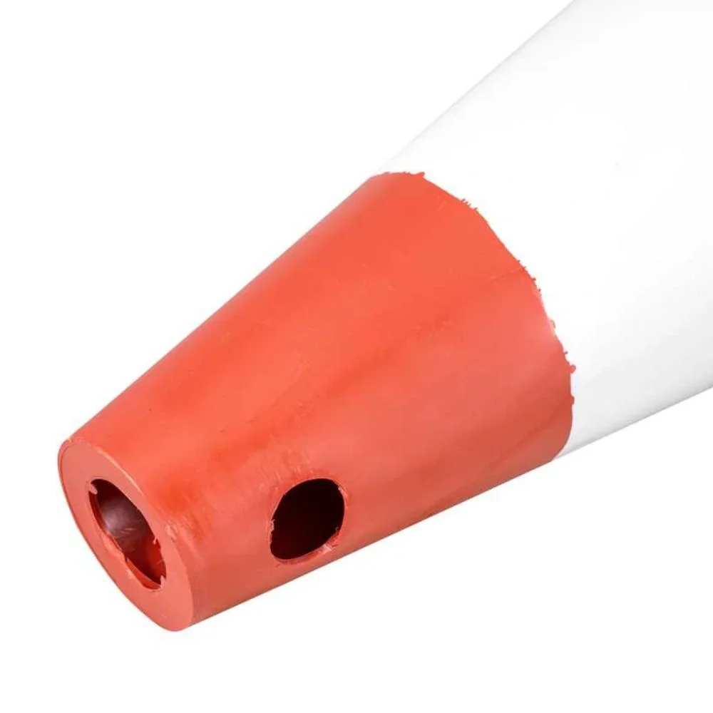 Cone de Sinalização 75 cm Flexível PVC Branco e Laranja – Vonder-7029005750