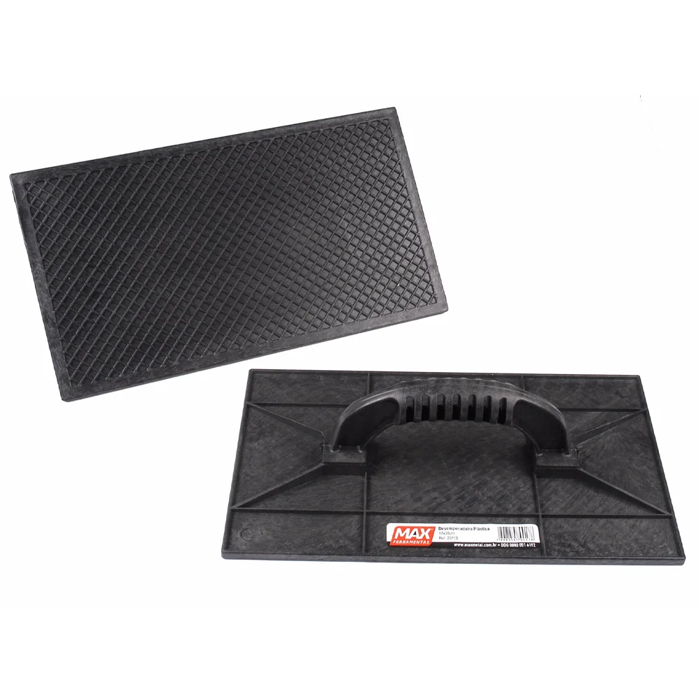 Desempenadeira Plástica Frisada Preta – Max Ferramentas-29010