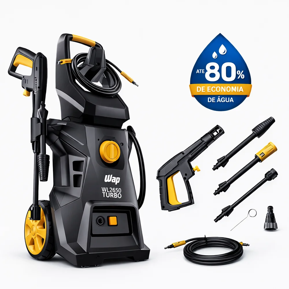 Desobstruidora e Lavadora de Alta Pressão 1800W 2000 PSI WL 2660 Turbo Ultra – Wap-FW009595