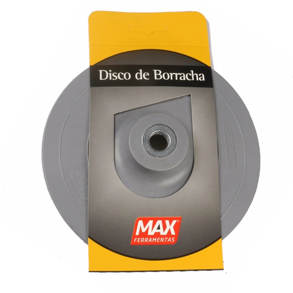 Disco de Borracha Rígido 7" Cinza – Max Ferramentas-15210