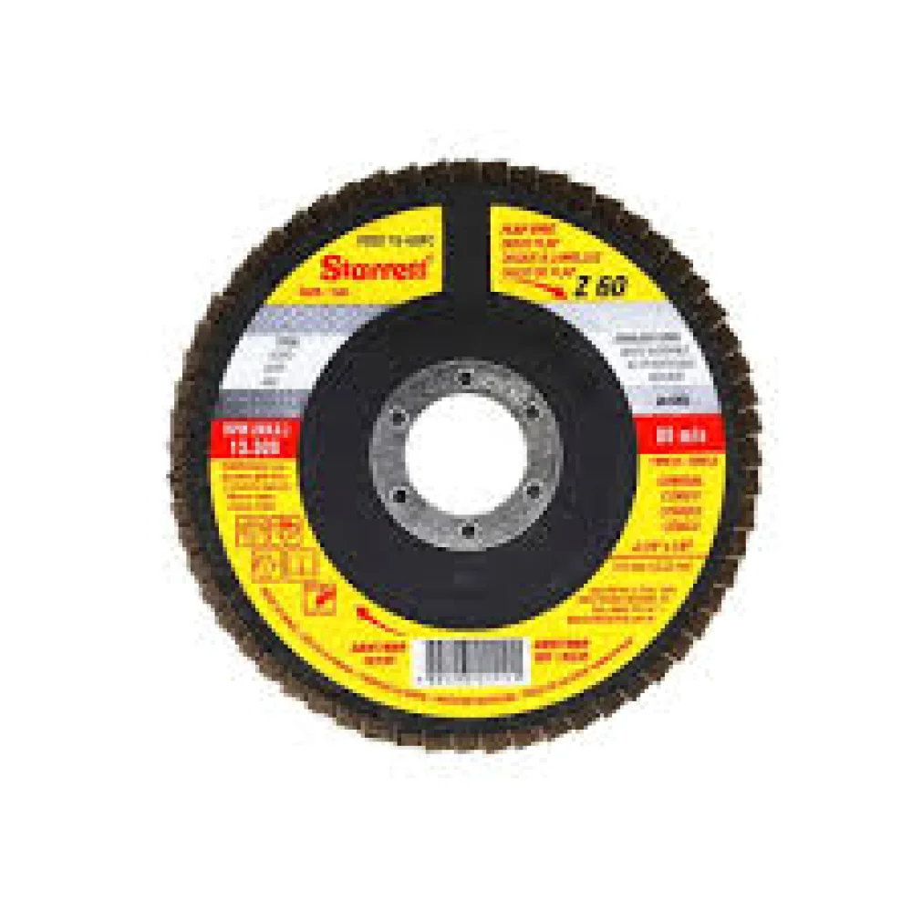 Disco Flap Fibra de Vidro 115mm Grão 60 – Starrett-FDS115-60FC