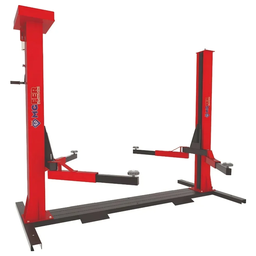 Elevador Automotivo 2600 KG 220/380V Trifásico Lubrificado a Óleo - Vermelho - MGFER-2600