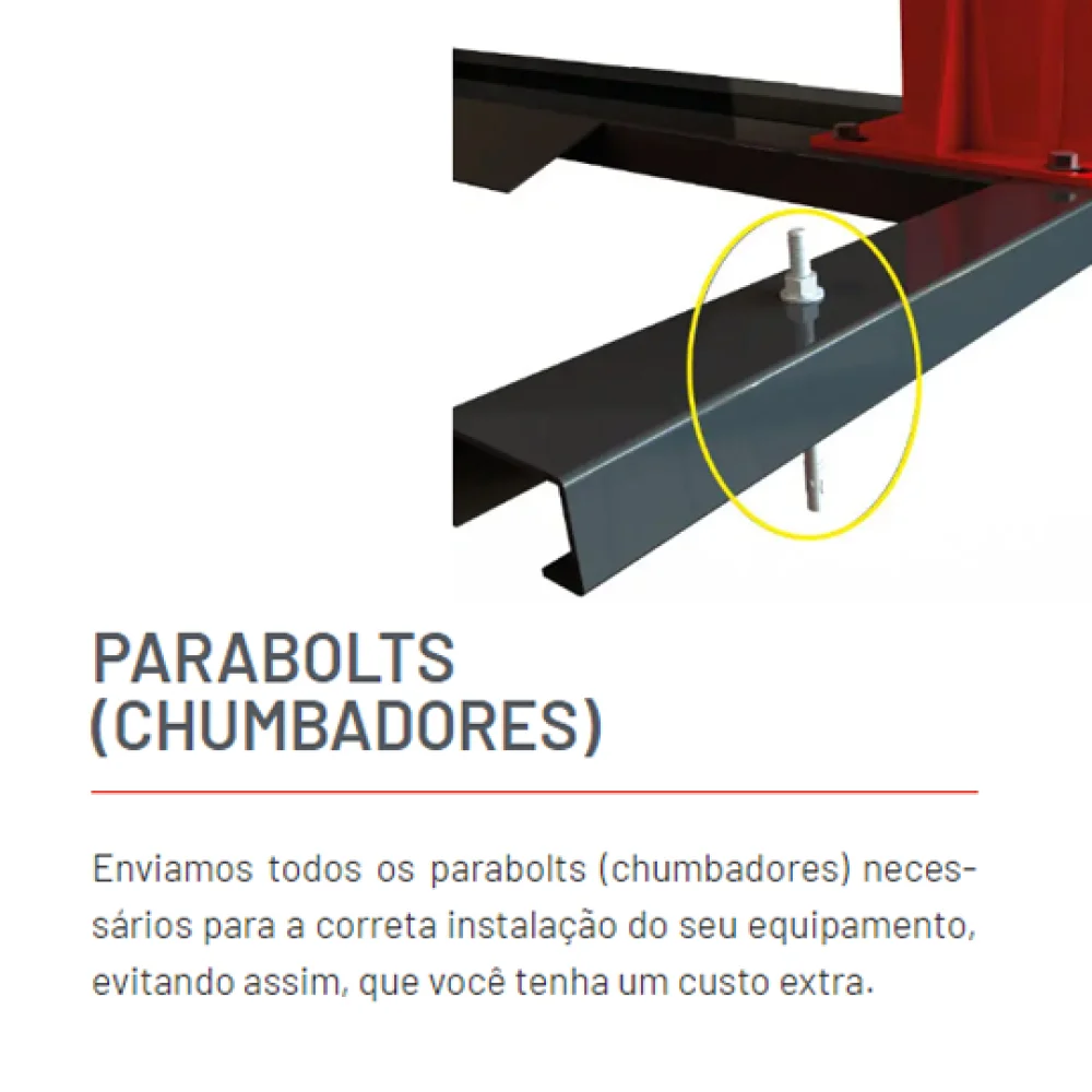 Elevador Automotivo 2,600 KG  220/380V Trifásico - MGFER