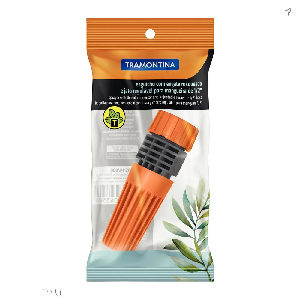 Esguicho em Plástico Tramontina com Engate Rosqueado e Jato Regulável – Tramontina – 3136514000