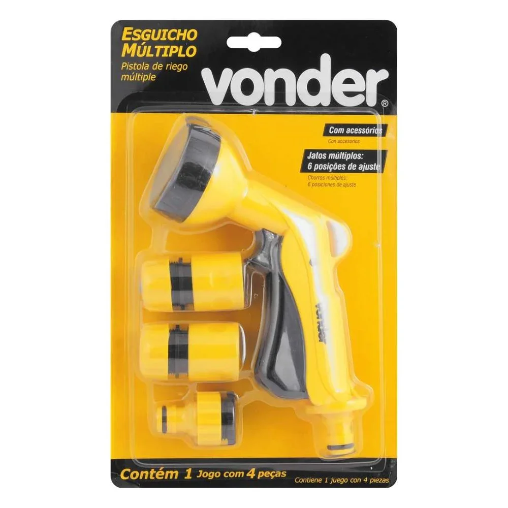 Esguicho Plástico para Jardim 6 Funções 1/2″ – Vonder–31.98.012.104