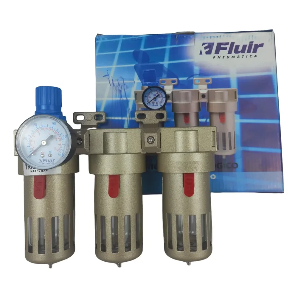 Filtro Regulador de Ar Trio Odontológico 1/2'' - Fluir-1000001