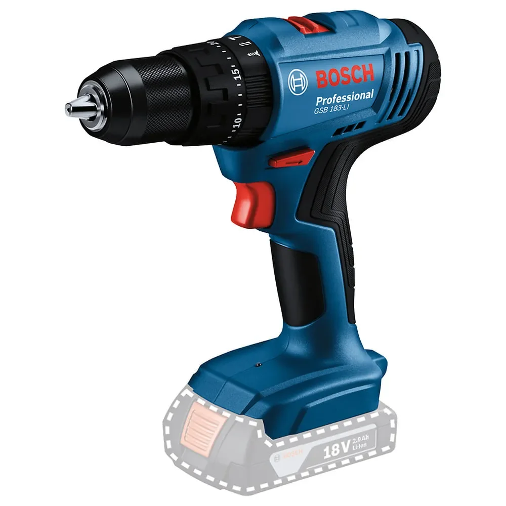 Furadeira Parafusadeira de Impacto GSB 183-LI 1 Bateria - Bosch-06019K91E4000