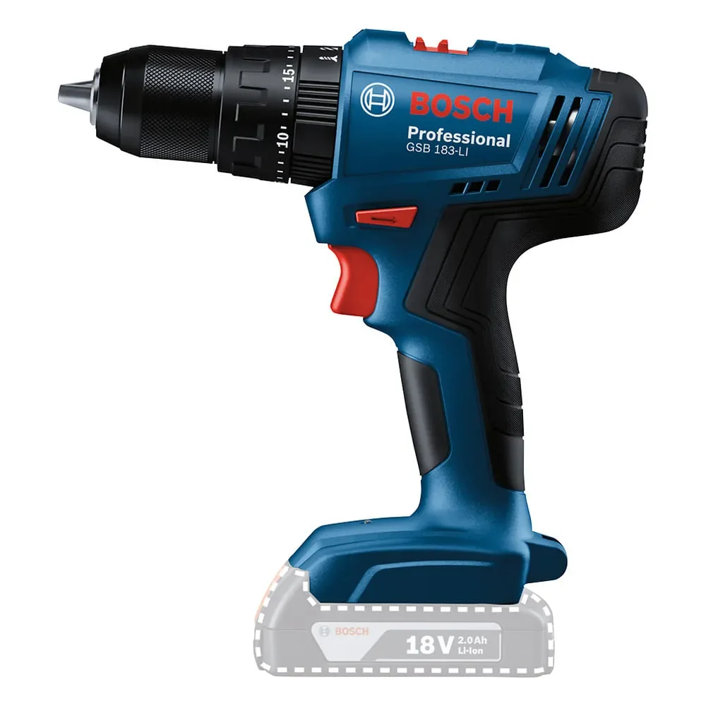 Furadeira Parafusadeira de Impacto GSB 183-LI 1 Bateria - Bosch-06019K91E4000