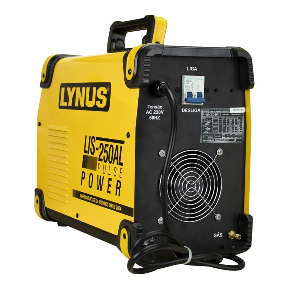 Inversora de Solda Alumínio 220V - LYNUS - LIS-250AL PULSE - 00014346.1