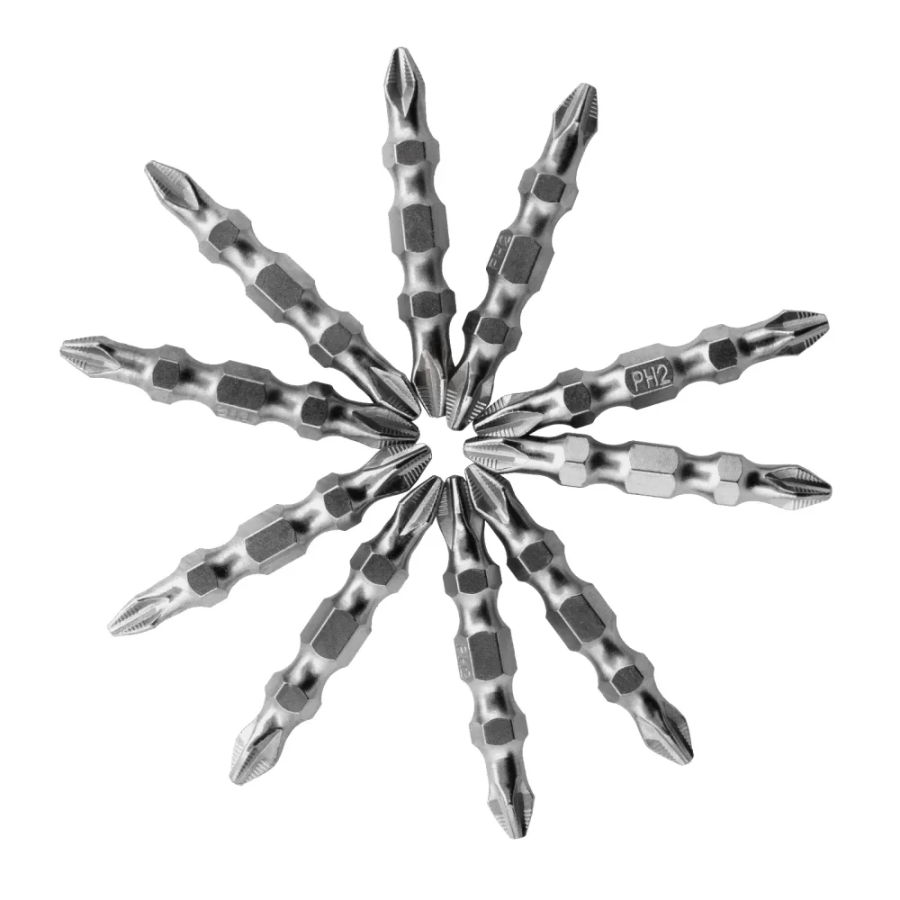 Jogo de Bits Ponta Dupla PH2 45mm 10 Peças – Gross-1120955