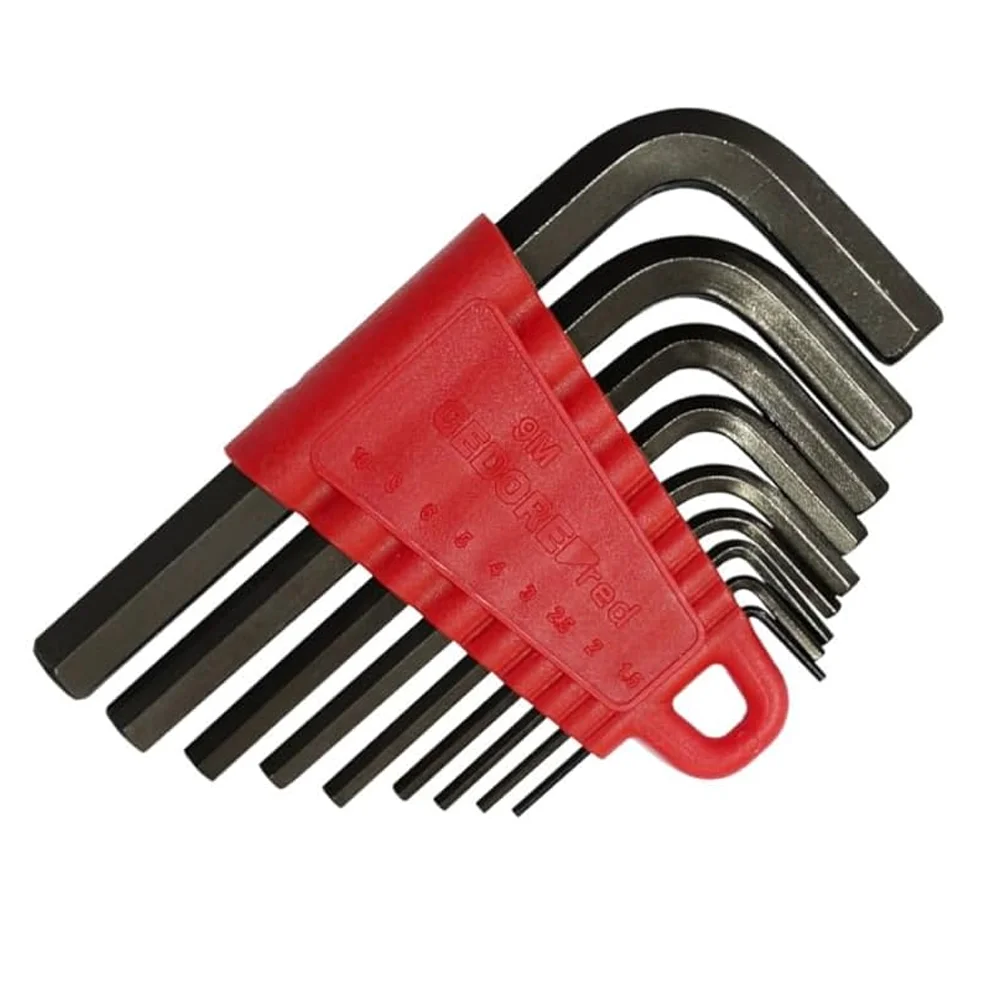 Jogo de chave allen hexagonal 1,5-10mm 9 Peças - Gedore red - R36605109
