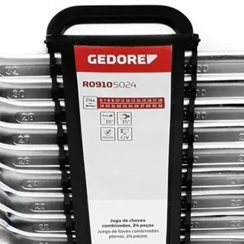 Jogo de Chave Combinada 6-32mm 24 Peças - Gedore Red - R09105024