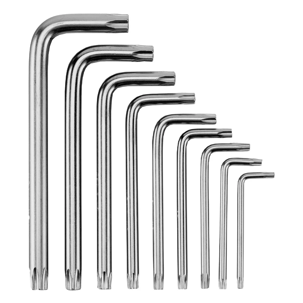 Jogo de Chaves Torx Curta T10–T50 9 Peças – MTX-123059