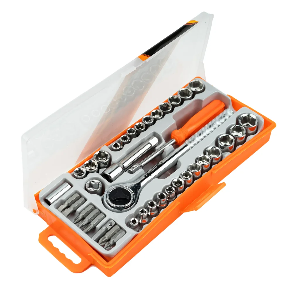 Jogo de Ferramentas 40 Peças com Catraca – Sparta-13565