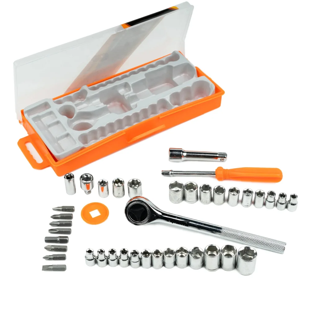 Jogo de Ferramentas 40 Peças com Catraca – Sparta-13565