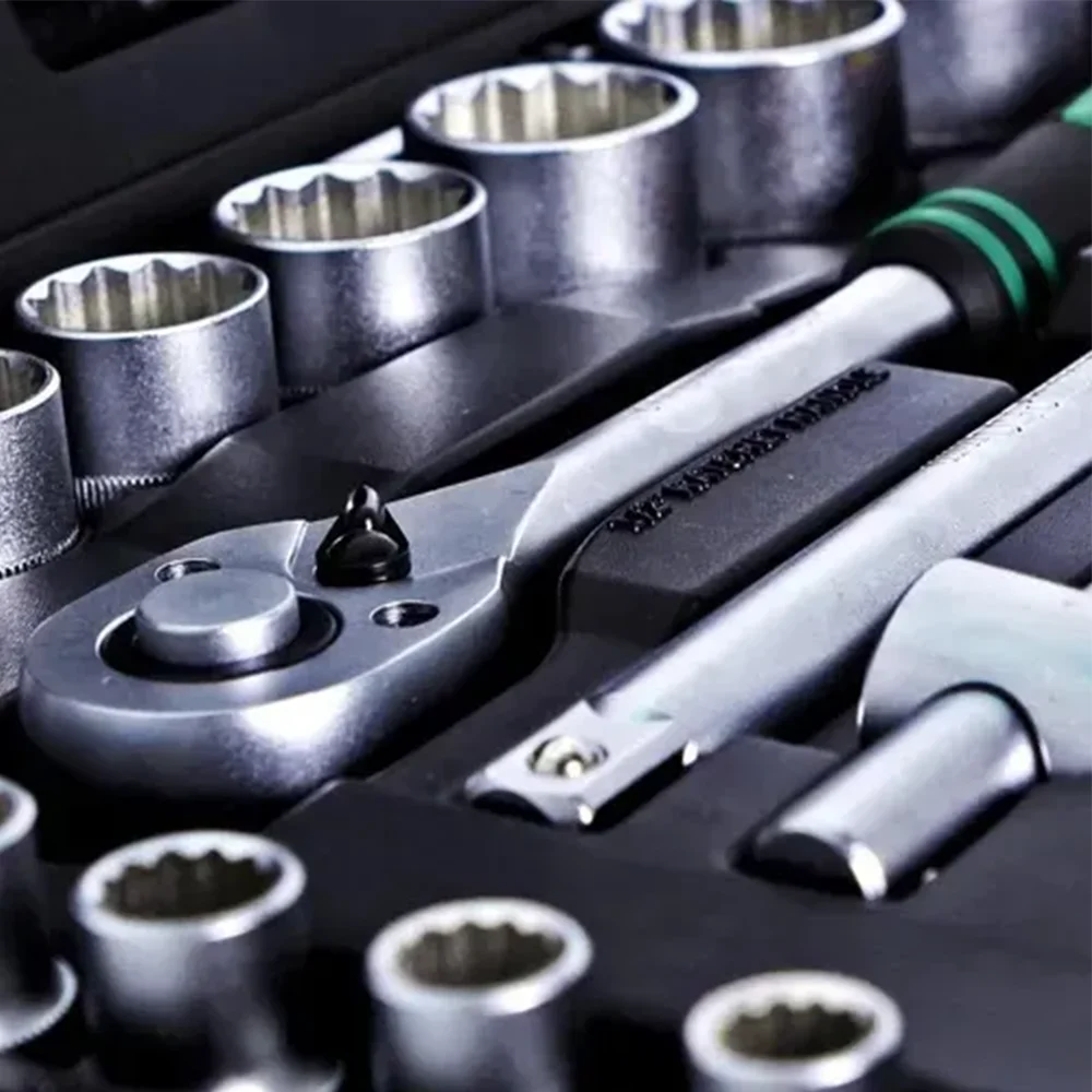 Jogo de Soquete Estriado 1/2" 18 Peças – STELS-135779