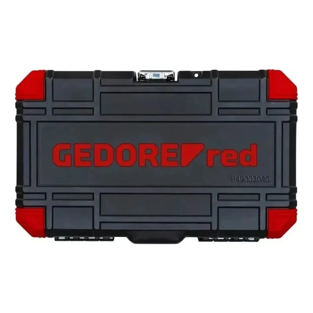 Jogo de Soquete Sextavado 1/4 Com 46 Pçs Gedore Red - R49003046