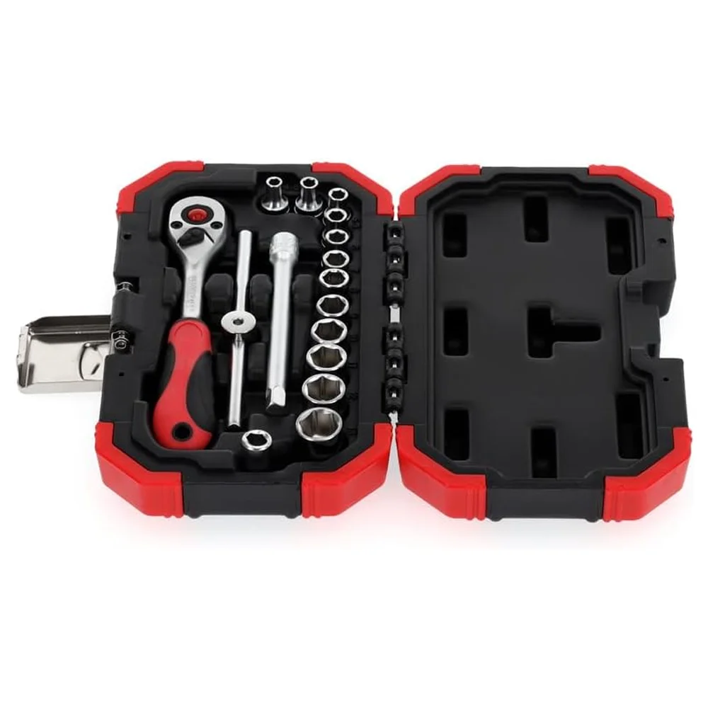Jogo De Soquete Sextavado Enc. 1/4 4 A 13mm Com 16 Peças - Gedore Red - 3300050