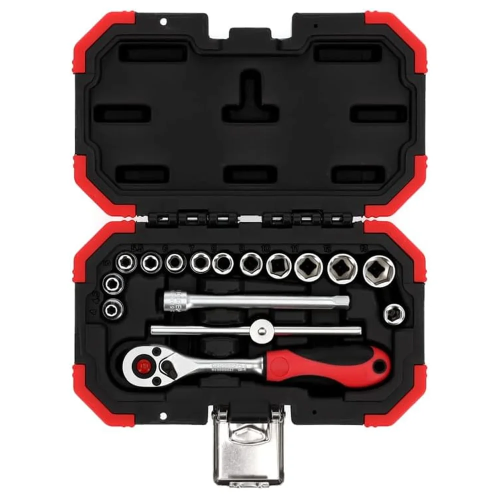 Jogo De Soquete Sextavado Enc. 1/4 4 A 13mm Com 16 Peças - Gedore Red - 3300050