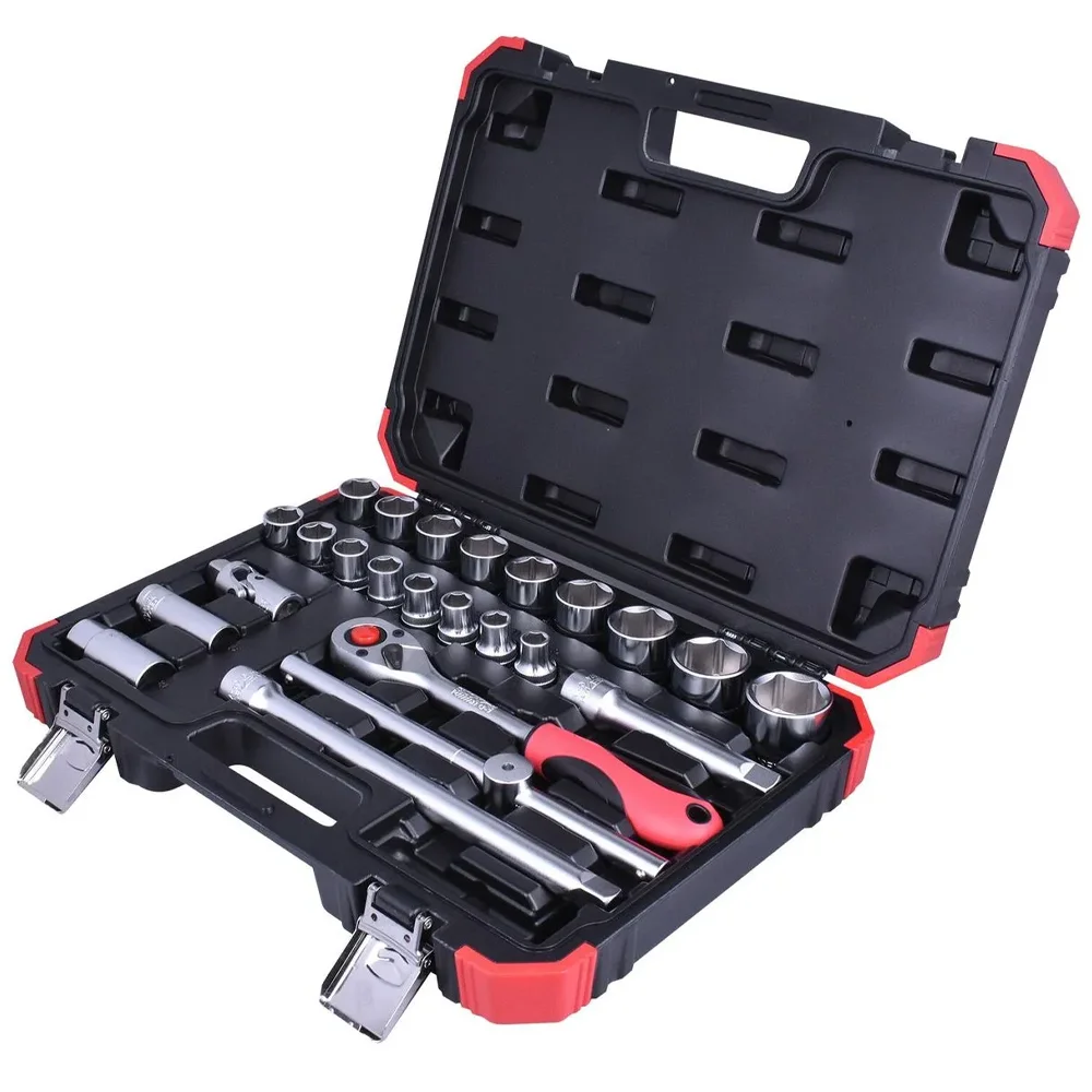 Jogo de Soquetes 1/2" Sextavados 24 Peças GEDORE - R69003024