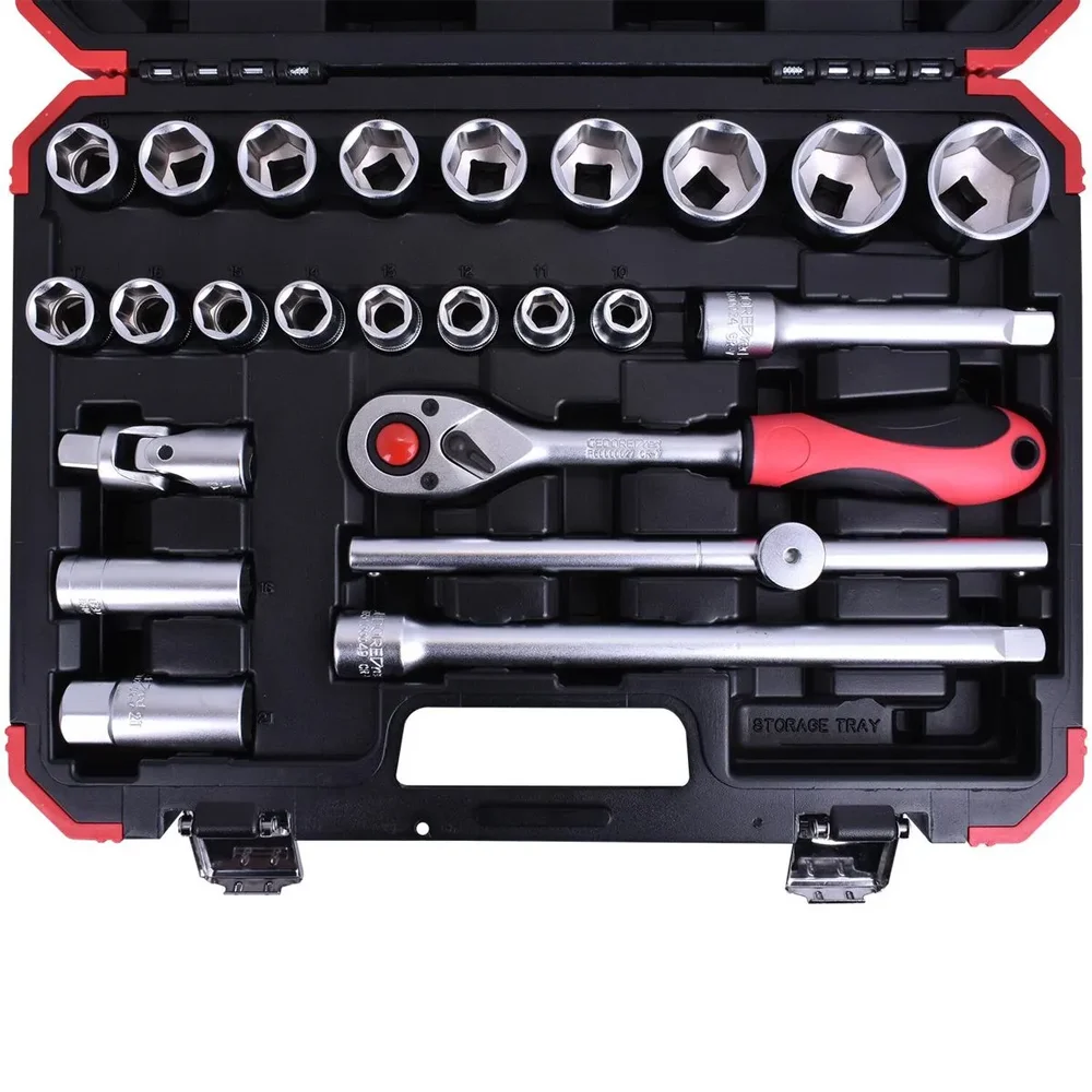 Jogo de Soquetes 1/2" Sextavados 24 Peças GEDORE - R69003024