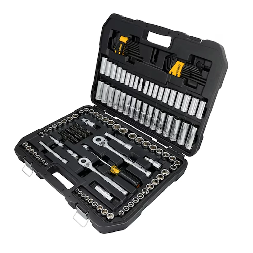 Jogo Ferramentas Mecânicas 3/8” e 1/2” 182 Peças – DeWALT‑DWMT45404