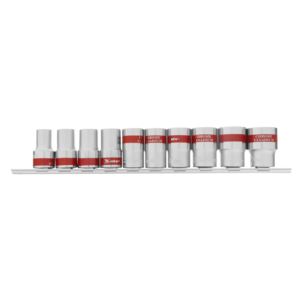 Jogo Soquetes Sextavados 1/2" 10 Peças – MTX-135579