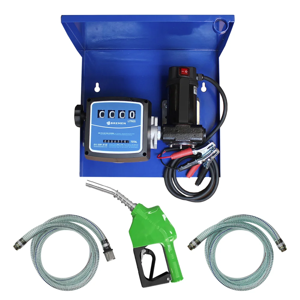 Kit Bomba de Abastecimento 12V, Vazão 40L/Min 155W com Bico Automático - Bremen-8830900