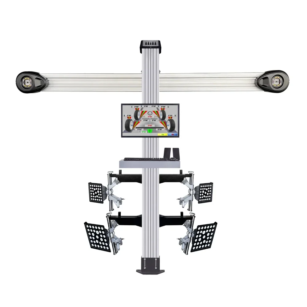 Kit Oficina Alinhador Computadorizado 3D com Rampa de Alinhamento Pneumática, Elevador Automotivo de 2.600kg e Balanceadora de Rodas- MGfer