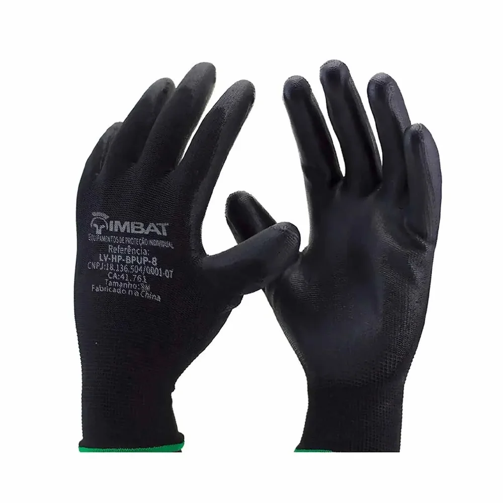 Luva de Helanca Preta Tamanho M – Imbat-7025400008