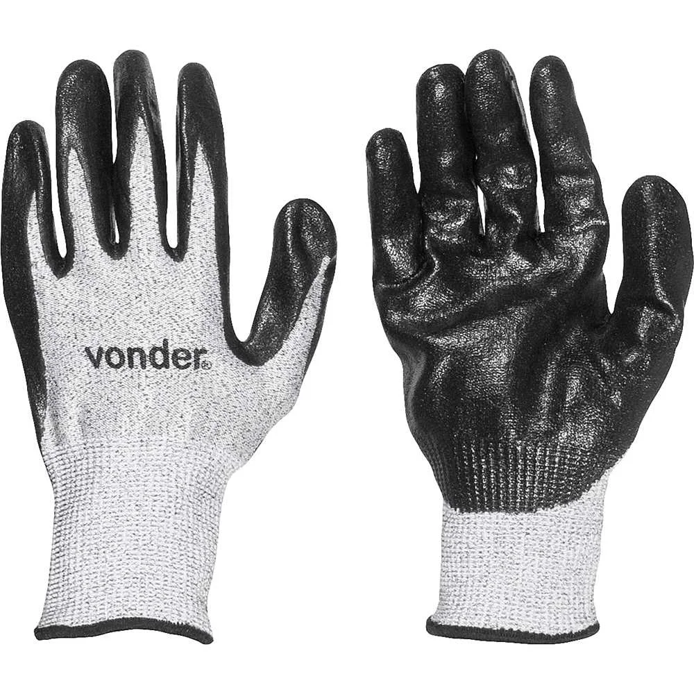 Luva de Polietileno com Fibra de Vidro Resistente a Corte Tamanho 10 – Vonder-7025001010