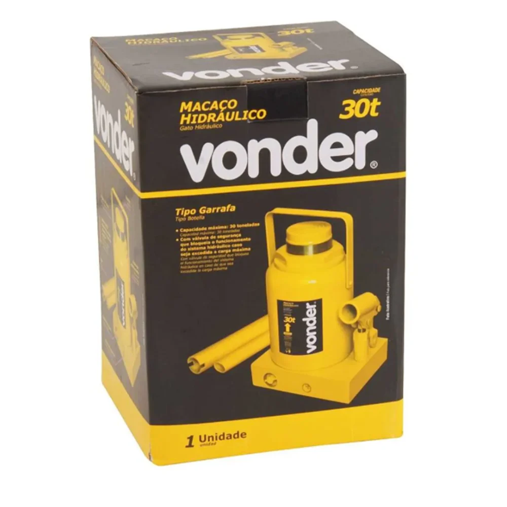Macaco Garrafa 30T Com Cabo - VONDER-68.74.300.000