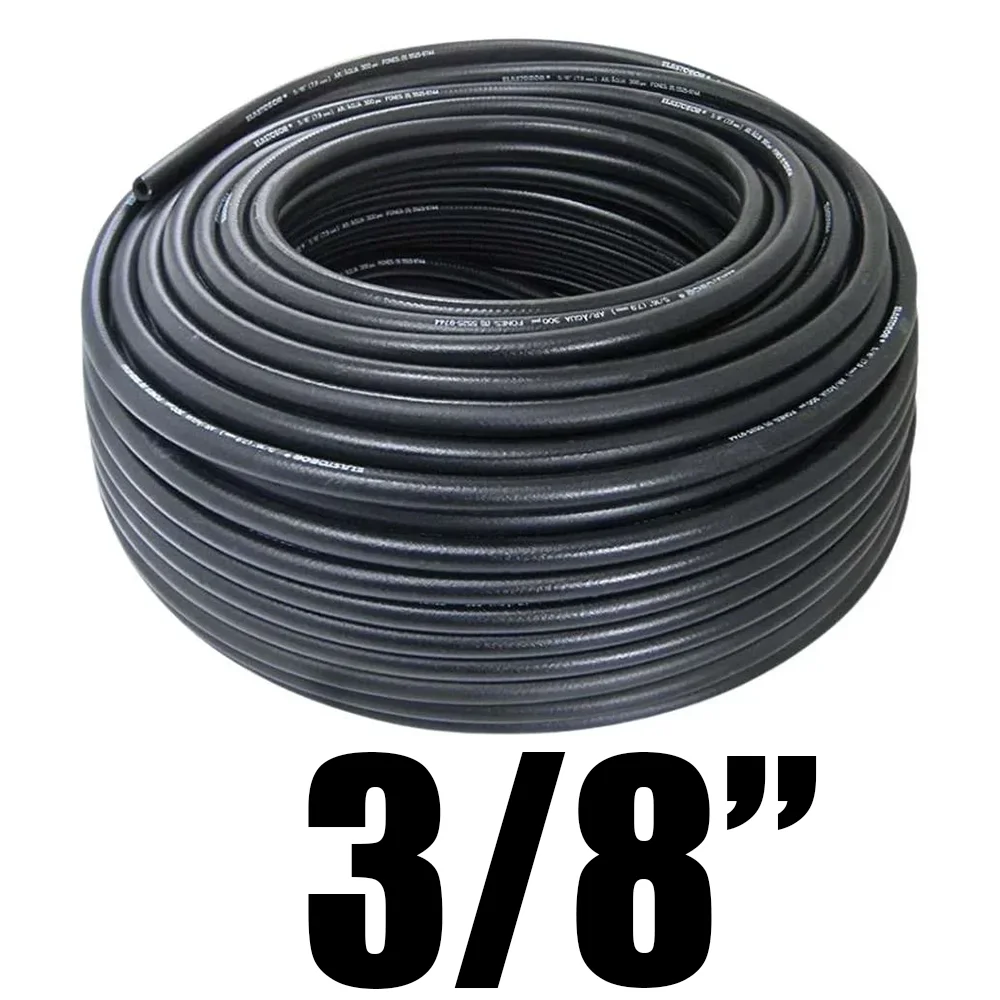Mangueira Para Ar e Água 3/8 300 PSI Preta - Rubber-130803831100