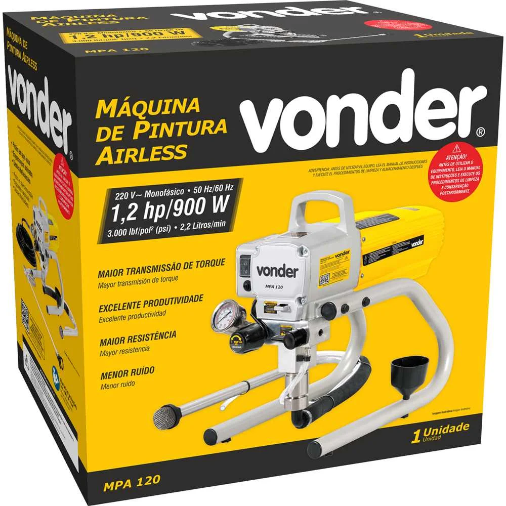 Máquina de Pintura Airless MPA 120 220v Vonder
